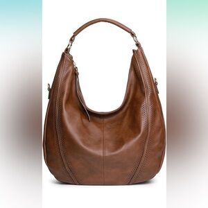 Elegant Brown Leather Shoulder Bag